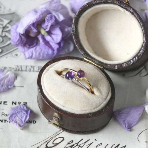 4mmアメジスト 大粒宝石質AAA天然石 リング 誕生日 母の日 クリスマス