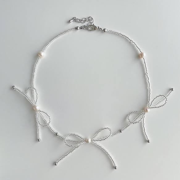 ネックレス/チョーカー】シルバー リボン チョーカー MUKU 通販