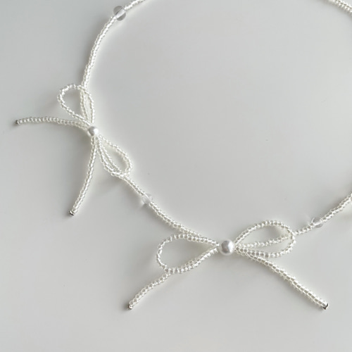 ネックレス/チョーカー】シルバー リボン チョーカー MUKU 通販