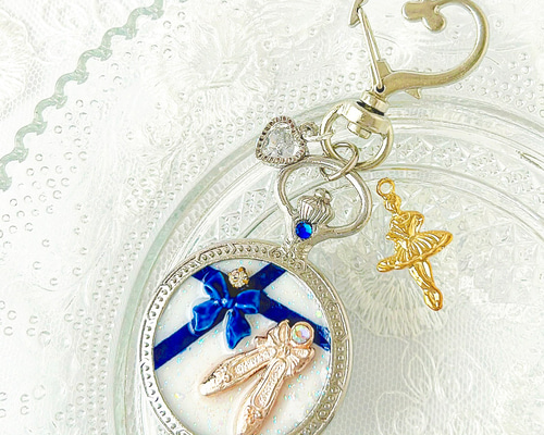 くるみ３点おまとめ⭐︎バレエバッグ、バレエキーホルダー、シルクドレス くるみ様専用3点おまとめ⭐︎バレエバッグ、バレエキーホルダー