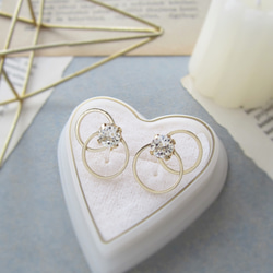 Double hoop bijou earring／pierce*3905* 6枚目の画像