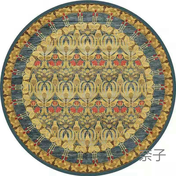 アメリカ風のレトロな丸いじゅうたん6 2枚目の画像