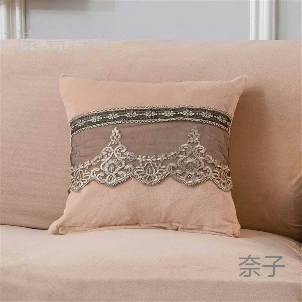 北欧風 ベロア 無地 レースの縁取り多機能 マルチクロス カーペット