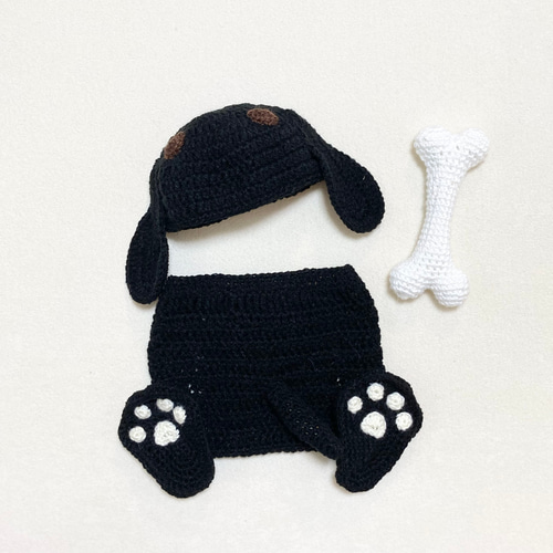 ハンドメイド あみぐるみ　犬のあみぐるみ　ビックモタポさん22cm ⑩ 02e046317a2195de6c5878353eb9a9
