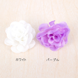 デコパーツ お花 フラワー ひらひら 5色各2個計10個（ミックス） ハンドメイド アクセサリー pt-1845 4枚目の画像