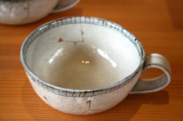 【みつ様専用ページ】呉須巻スープカップ 4枚目の画像