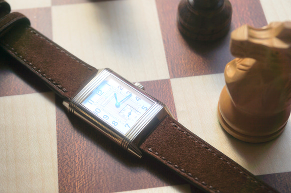 『高級革使用』イングリッシュスウェード　ブラウン　時計ベルト AppleWatchバンド　レザー　腕時計　革ベルト　皮 4枚目の画像