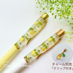 受注制作】フルーツミックスボールペン&チャーム付き ☆替え芯無料