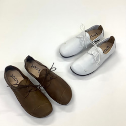 【履いたそばから足に馴染む♪】ちょっとライトなストレスフリー袋縫い製法レースアップ 201 4枚目の画像