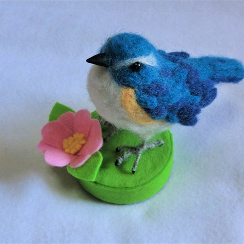 羊毛フェルト作家ribo様の幸せの青い鳥 2026年最新】羊毛フェルト幸せ