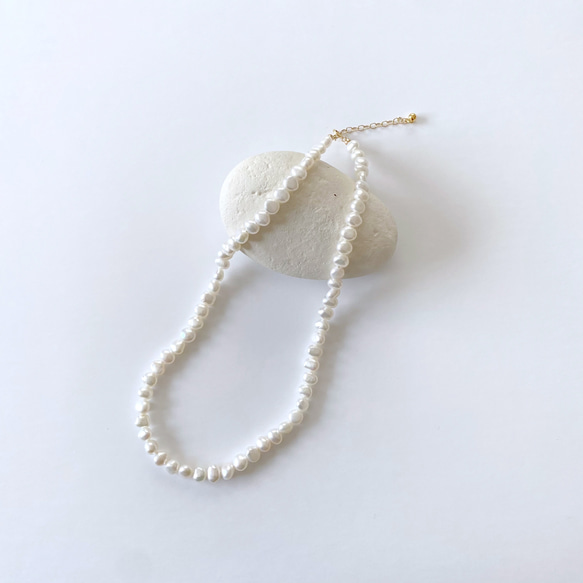 淡水真珠：baroque pearl necklace 2枚目の画像