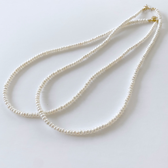 淡水真珠：mini pearl necklace 3枚目の画像