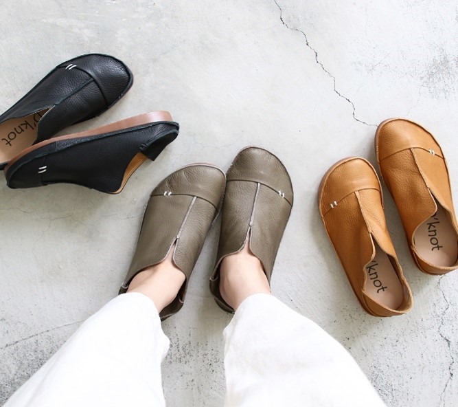 【履いたそばから足に馴染む】袋縫い製法かかと踏んでも履ける2WAYスリッポン3400