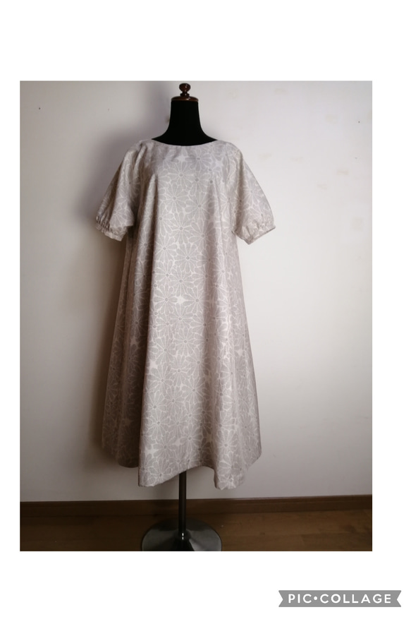 着物リメイク　ワンピース　ハンドメイド 