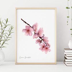 （母の日セール・SALE）ミニマリストさくら (Minimalist Cherry Blossoms) 1枚目の画像