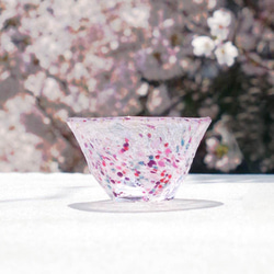 金箔｜東京都伝統工芸品｜江戸硝子きわみ さかずき／花々ごろも／EG020
