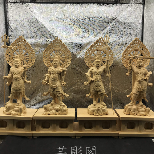 最高級 四天王 【持国天広目天増長天多聞天】 貴重古美術 災難