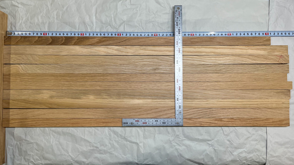 銘木端材・オークの角材 70cm 10本セット 2枚目の画像