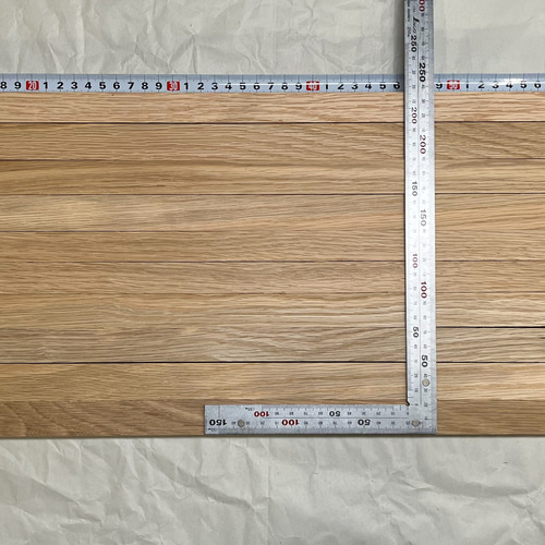 銘木端材・オークの角材 70cm 10本セット 木材・板