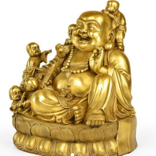 純銅 五子仏弥勒仏像 奉納する 風水置物 Amazon.co.jp: 布袋様 置物 風水