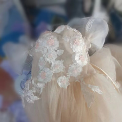 豪華！カラードレス 3D立体レース刺繍 編み上げ  プリンセスライン 結婚式/披露宴/ 2枚目の画像