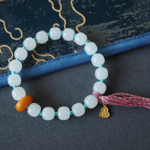 和田白玉 清時代 髮饰 天然石 白玉 正佳珠寶】和田白玉頂級新疆老礦11.8-12.2mm 和田白玉手珠正佳