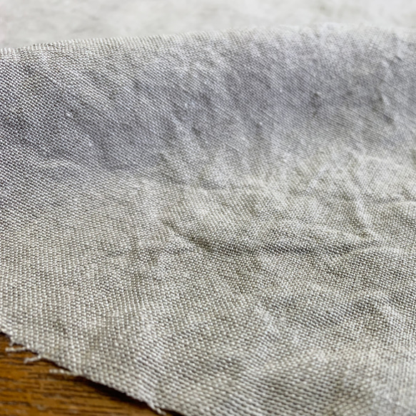 遠州織物 普通地 [リネン100%] 平織り 25番 生地 キナリ  2m〜 5枚目の画像