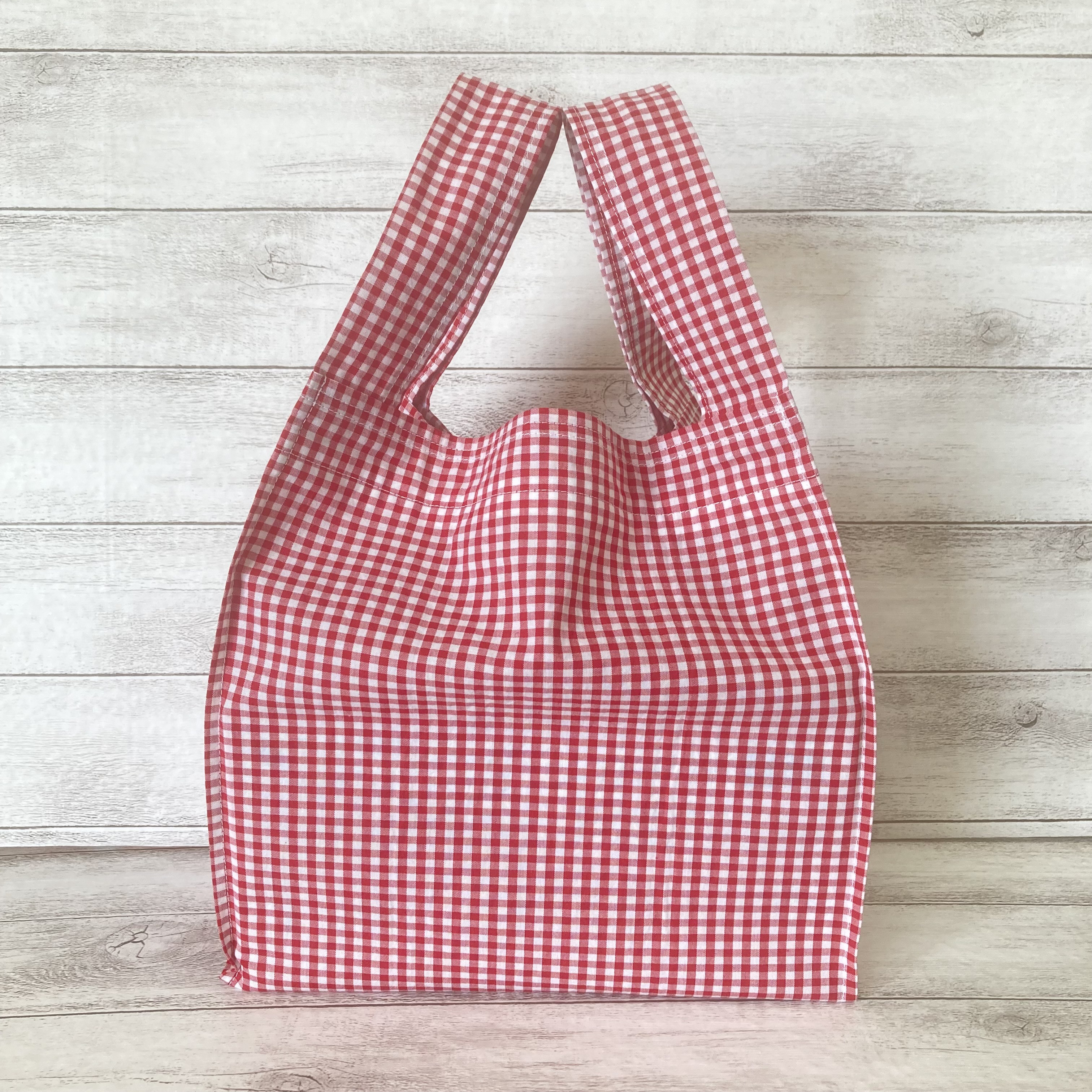 タグ付き未使用　familiar ブック入れ　ギンガムチェック