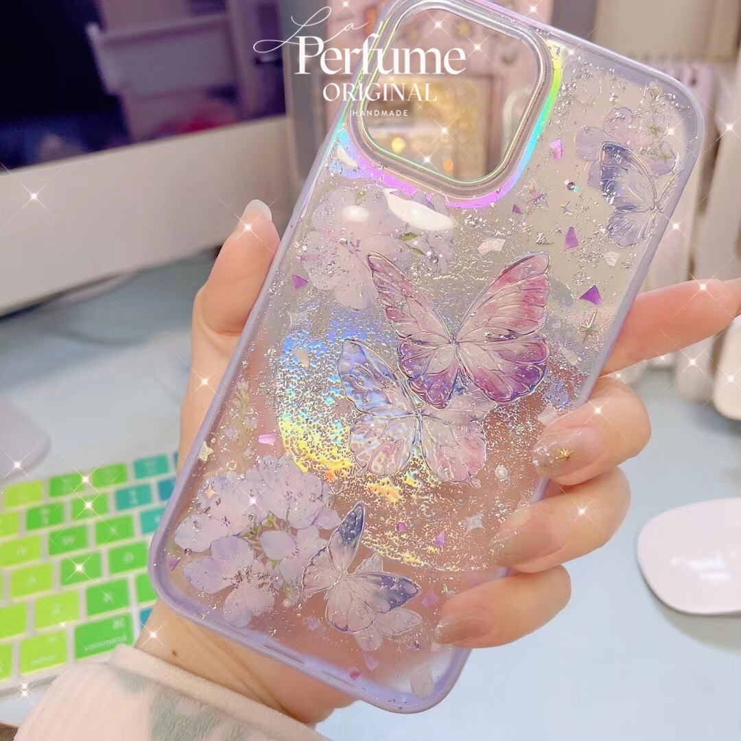 名入れ バタフライ✨フラワー キラキラ 惑星✨フチあり 宇宙