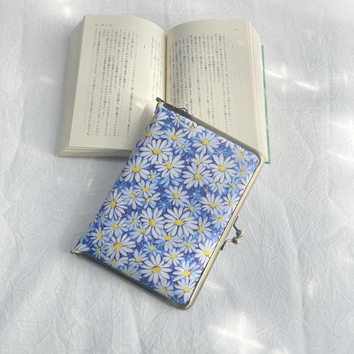 洋裁の先生が作る【ブックカバー】がま口手帳カバー ほぼにち 文庫本