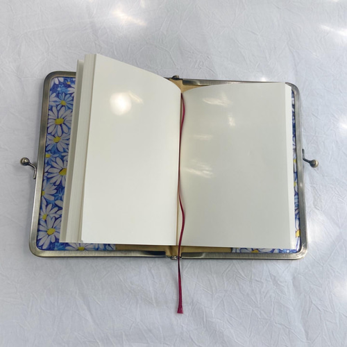 洋裁の先生が作る【ブックカバー】がま口手帳カバー ほぼにち 文庫本