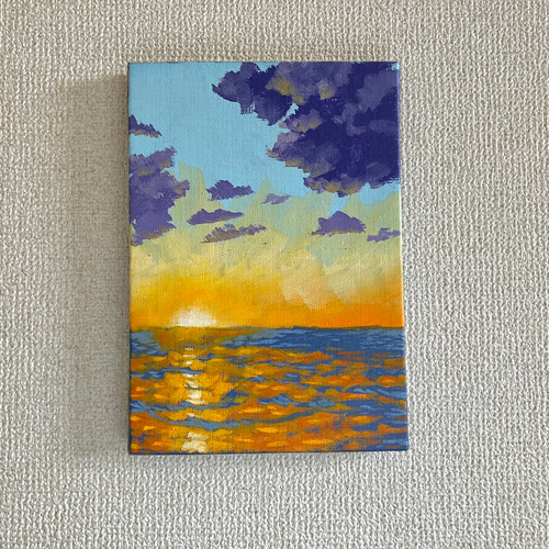輝く夕日の反射」原画 油絵 絵画 くさかあきら 通販 13878274 輝く夕日の反射」原画 油絵 絵画 くさかあきら 通販 13878274