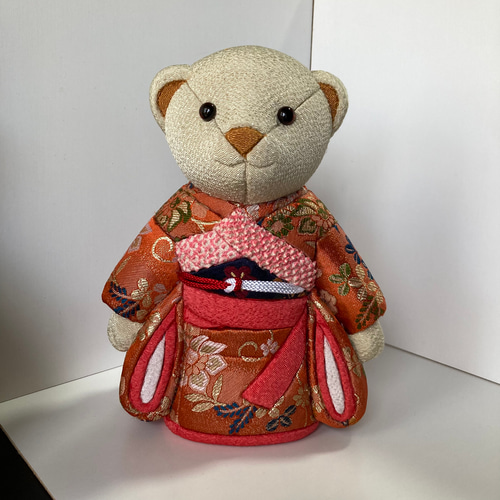 木目込み人形　(市松くまさん) 人形の田辺 / 市松くまさん（大）女