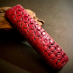 glo Hilo】グローヒーロ レザーカバー 〝髑髏 混〟 （画像は朱殷