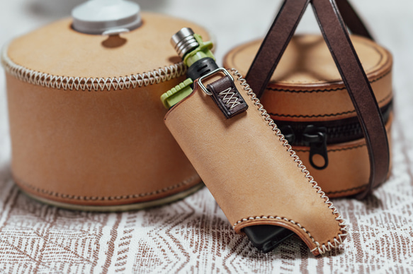 【受注生産】SOTO ガストーチ レザーケース VIVIDO ナチュラル 12枚目の画像