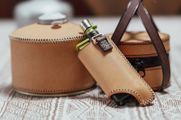 【受注生産】SOTO ガストーチ レザーケース VIVIDO ナチュラル 11枚目の画像