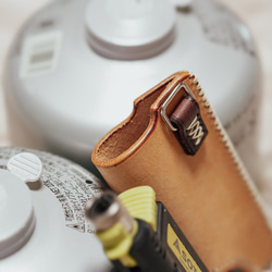 【受注生産】SOTO ガストーチ レザーケース VIVIDO ナチュラル 8枚目の画像