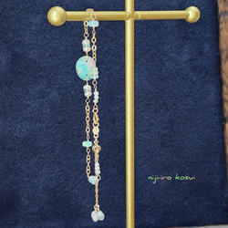 オパールと湖水真珠の夢色ブレスレット(14kgf) 3枚目の画像