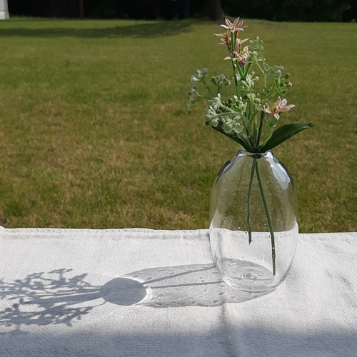 ガラス製　泡　花瓶