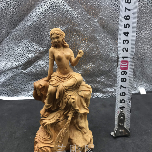 極上の木彫】弁財天 彫刻工芸品 裸婦像 置物 彫刻 芸彫閣 通販