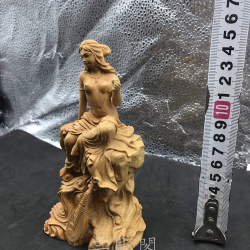 極上の木彫】弁財天 彫刻工芸品 裸婦像 置物 彫刻 芸彫閣 通販