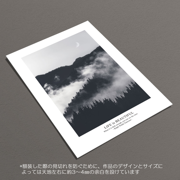 ☆インテリアフォトポスター -fog&forest-【348】 6枚目の画像