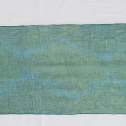 本藍 玉ねぎ 2種染 ガーゼ cotton ストール　母の日 天然素材 世界に1つだけ プチギフト 9枚目の画像