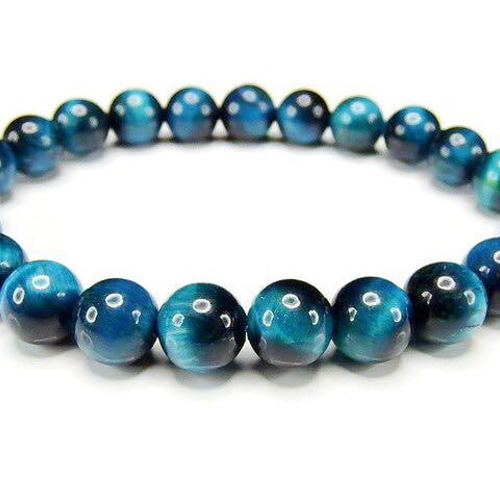 AAAマリンブルータイガーアイ8mmブレスレット数珠天然石石街
