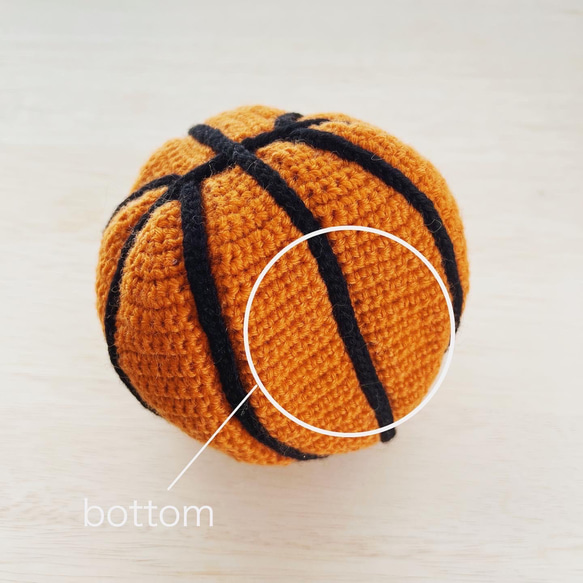 【受注製作品】バスケットボールの骨壺カバー（2寸用） 2枚目の画像