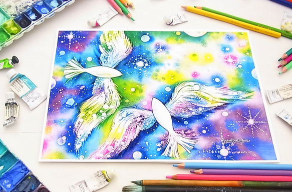 【★】星の鳥たち(星の鳥/絵本挿し絵)　　 8枚目の画像