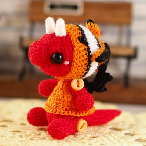 スウェーデンドール ちょい悪ライオン ポシェット付き あみぐるみ eri  