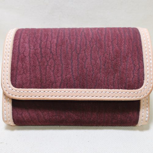 3つ折ウォレット アザラシ革 シールスキン 革財布 3つ折り財布 レザー  