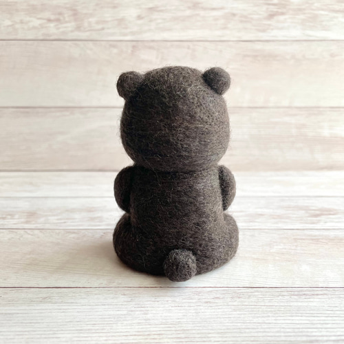 マレーグマのマスコット＊羊毛フェルトのおすわりベア【受注生産