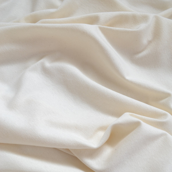 [生地]オーガニックコットン　フライス　インド綿　天然素材　ハンドメイド素材　無染色・無漂白 4枚目の画像